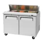 Turbo Air TSOS-4R-T Stainless Steel Double Tier Overshelf for Sandwich Prep Tables 48"W — view 6