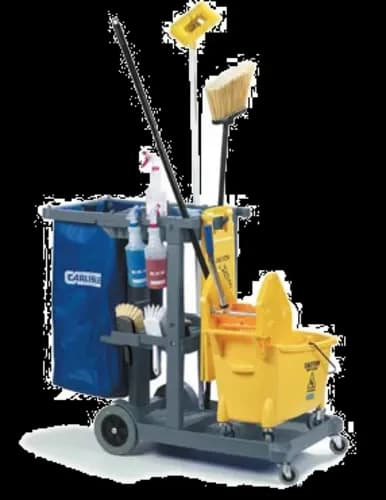 San Jamar JC1945S23 Carlisle - Platform Janitorial Cart