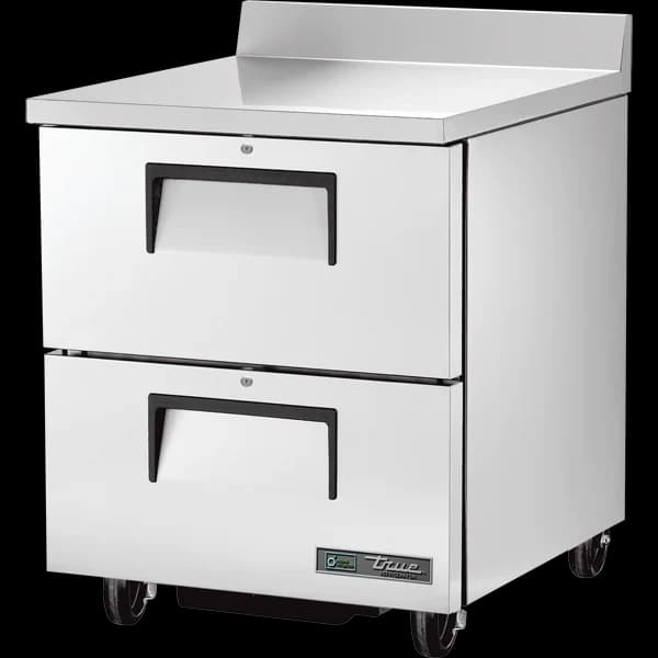 True TWT-27D-2-HC Worktop Refrigerator, 27", 2 Drawers