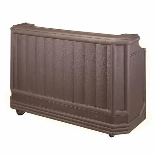 Cambro BAR730194 Cambar Granite Sand Portable Bar 7-Bottle Speed Rail Portable Bar 72-3/4"W X 26"D X 48"H