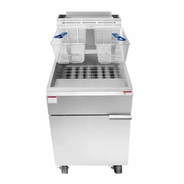Atosa ATFS-75 Liquid Propane 75 lb. Floor Fryer 150,000 BTU