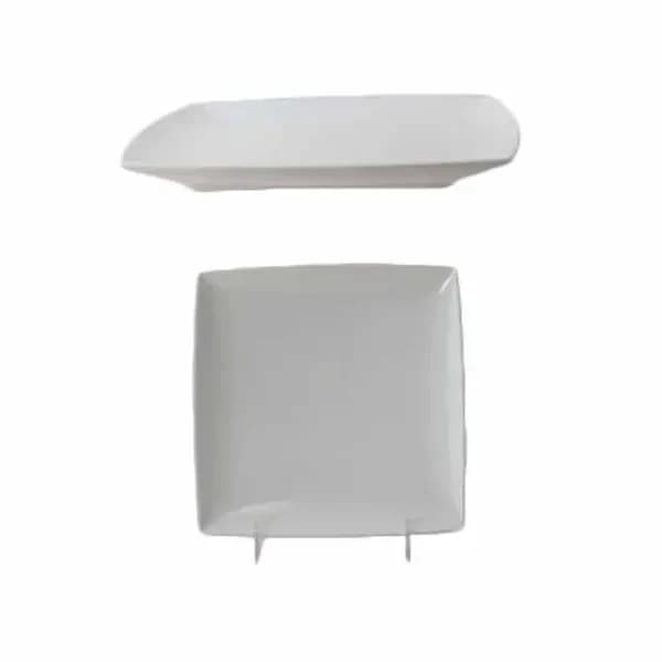 Thunder Group 29006WT Classic White 6" x 6" Square Melamine Plate | Case of 12