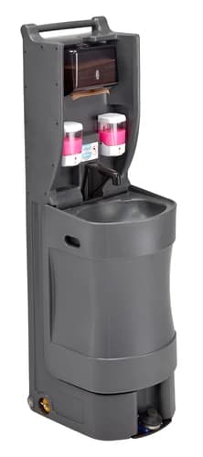 Cambro MHWS18615 Charcoal Gray Mobile Hand Wash Station