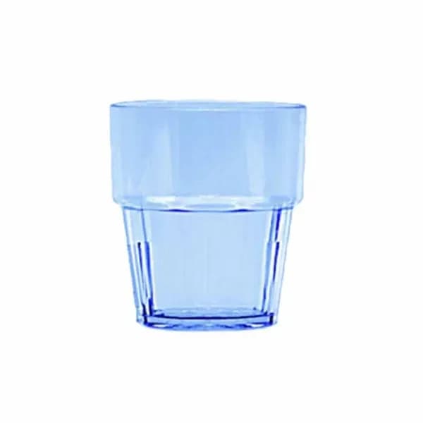 Thunder Group PLPCTB108BL 8 oz. Blue Polycarbonate Rocks Glass | Case of 12