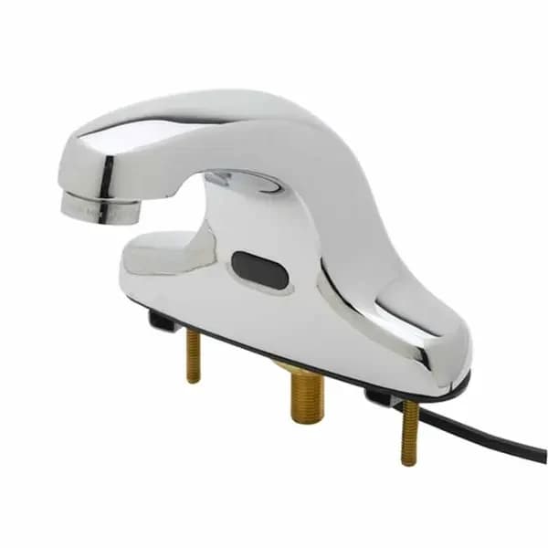 T&S Brass 5EF-2D-DS-VF05 T&S 4" Deck Mount Equip Electronic Hands Free Sensor Faucet