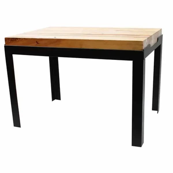 Tablecraft BBR181212 Butcher Block Riser with Black Metal Frame 18-1/2" x 12-1/2" x 11-3/4"