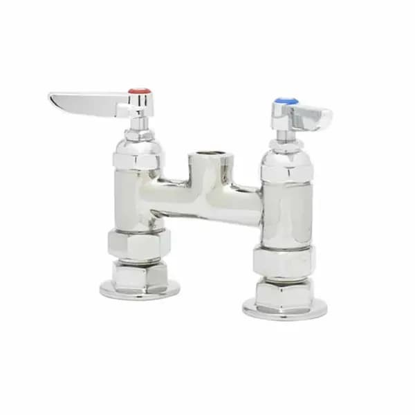T&S Brass B-0326-LN-SC T&S 4" Deck Mount Double Pantry Faucet
