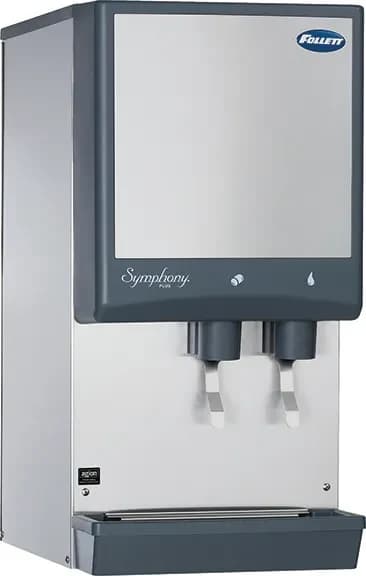 Follett 12CI414A-L Symphony Plus™ Countertop Ice and Water Dispenser 425 Pound Daily Production 12 Pound Storage Lever Dispense Nugget Style Ice — 115V, 1PH