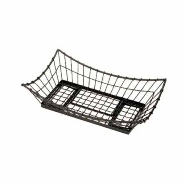 Tablecraft GMT2113 Black Metal Grand Master Transformer Rectangular Basket 21" x 13" x 5-1/2"
