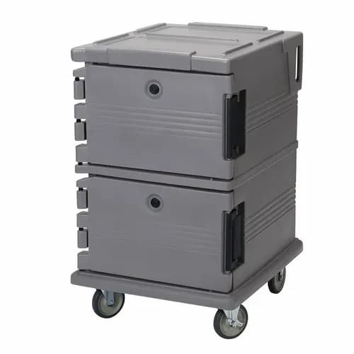 Cambro UPC1200191 Ultra Cam Cart Insulated Granite Gray Front Loader Food Carrier