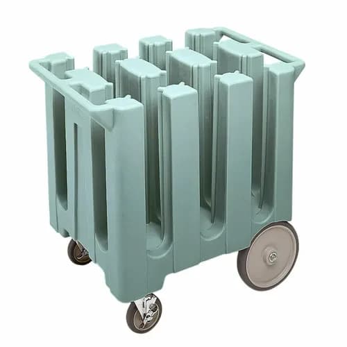 Cambro DC575401 Polyethylene 6 Slate Blue Dish Caddy With 6 Dividers