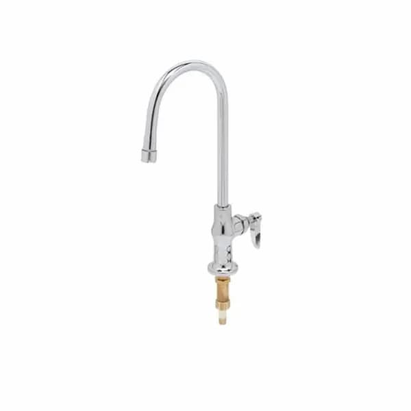 T&S Brass B-0305-QT-WS T&S Single Hole Deck Mount Pantry Faucet with 6" Rigid Gooseneck
