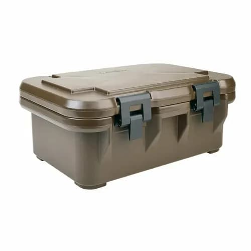 Cambro UPCS160131 S-Series Ultra Pan Carrier Dark Brown Top Loader 6" Deep