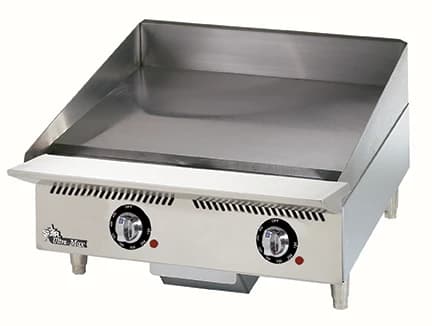 Star 824TA Ultra-Max® Series Gas Countertop Griddle 24 Inch Wide Mechanical Snap Action Thermostat Control Rectangle Polished Steel 1 Inch Thick Plate Heavy-Duty — Propane,... — view 2