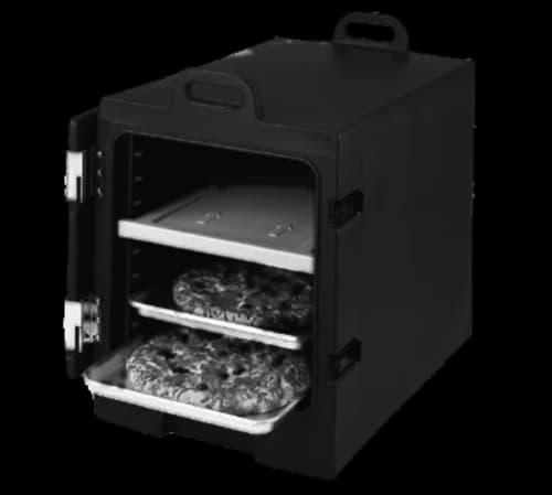 Cambro 1826MTC110 Camcarrier Insulated Black Front Loader Food Carrier