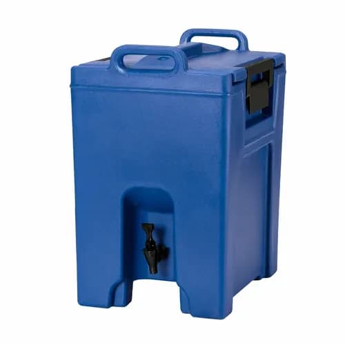 Cambro UC1000186 Camtainer 10-1/2 Gallon Insulated Navy Blue Beverage Dispenser