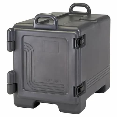 Cambro 1318CC615 Insulated Charcoal Gray Front Loader Food Carrier