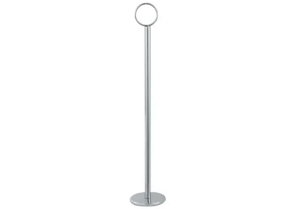 Winco TBH-18 Chrome 18" Table Number / Card / Menu Holder