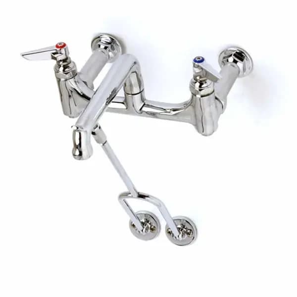 T&S Brass B-0650-BSTP T&S 8" Wall Mount Service Sink Faucet