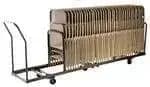 National Public Seating DY-50 Folding Chair Dolly - Vertical storage - 50 Chair Capacity — view 4