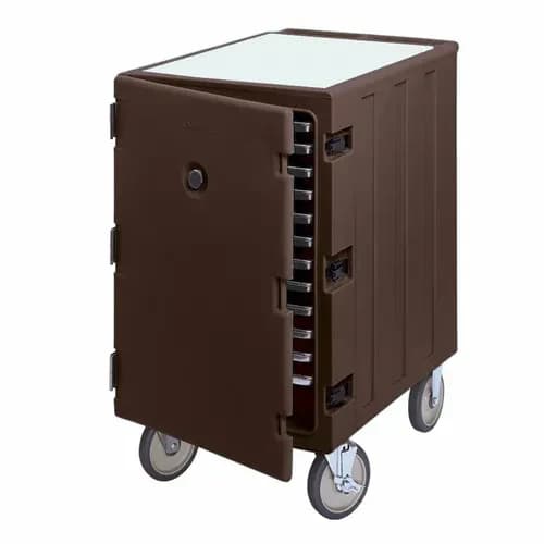 Cambro 1826LTC131 Camcart Insulated Dark Brown Front Loader Food Carrier