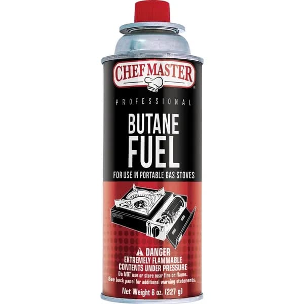 Chef Master 40062 8 oz. Butane Fuel Can | Case of 12
