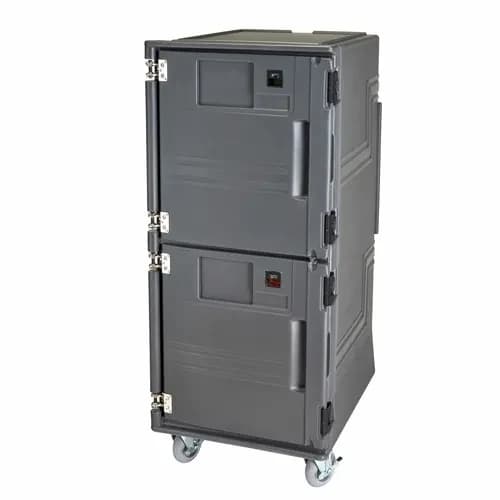 Cambro PCUPPSP615 Pro Cart Ultra Insulated Charcoal Gray Front Loader Food Carrier