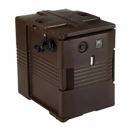 Cambro UPCH400131 Ultra Pan Carrier Insulated Dark Brown Front Loader Food Carrier