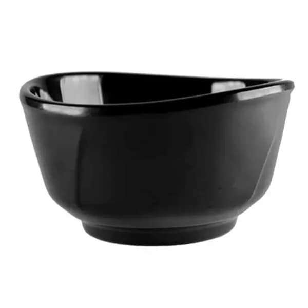 Thunder Group 39050BK Classic Black 16 oz. Melamine Bowl | Case of 12