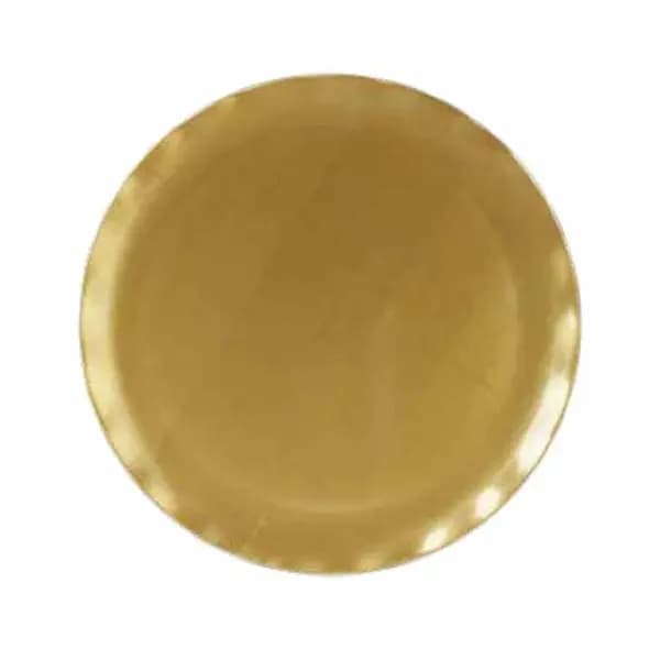 Thunder Group RF1020G Gold Pearl 20" Melamine Plate | Case of 2