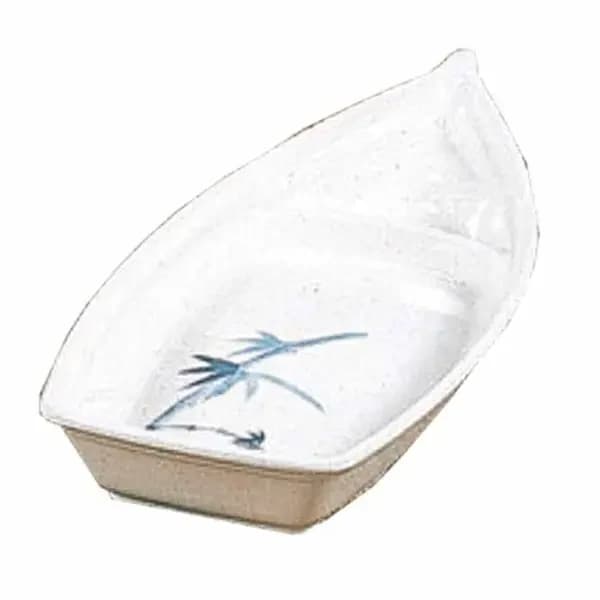 Thunder Group 8006BB Blue Bamboo 54 oz. Sushi Boat | Case of 12