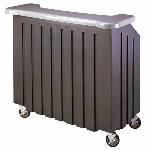 Cambro BAR540DS671 Cambar Granite Gray Portable Bar 5-Bottle Speed Rail Portable Bar 54"W X 25-7/8"D X 46-1/8"H