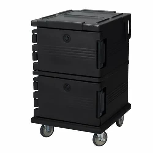 Cambro UPC1200110 Ultra Cam Cart Insulated Black Front Loader Food Carrier