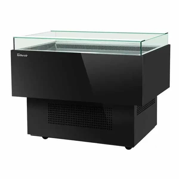 Turbo Air TOS-50PN-B Open Black Sandwich and Cheese Display Case Merchandiser 50"W