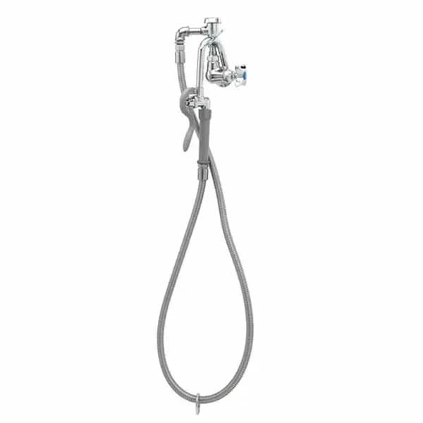 T&S Brass B-0605 T&S Single Hole Wall Mount Pot and Kettle Filler Faucet with 68" Hose