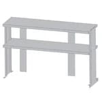 Turbo Air TSOS-4R-T Stainless Steel Double Tier Overshelf for Sandwich Prep Tables 48"W — view 3