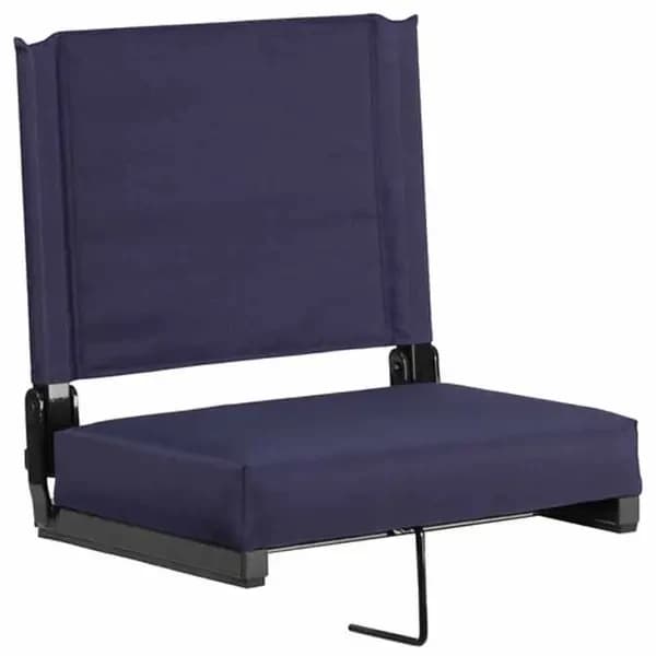 Flash Furniture XU-STA-NVY-GG Grandstand Navy Blue Ultra-Padded Folding Bleacher Comfort Seat