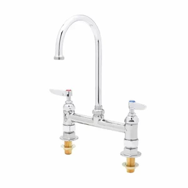 T&S Brass B-0321-NPL T&S 8" Double Pantry Faucet