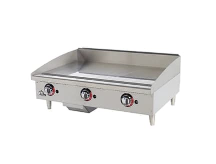 Star 636TCHSF Star-Max® Series Gas Countertop Griddle 36 Inch Wide Thermostatic Control Rectangle Chrome Plated 1 Inch Thick Plate Medium-Duty — Propane, 84900 BTU