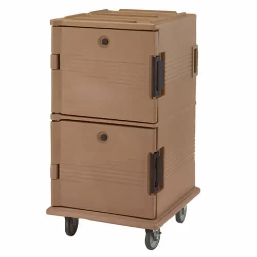 Cambro UPC1600SP157 Ultra Cam Cart Insulated Coffee Beige Front Loader Food Carrier