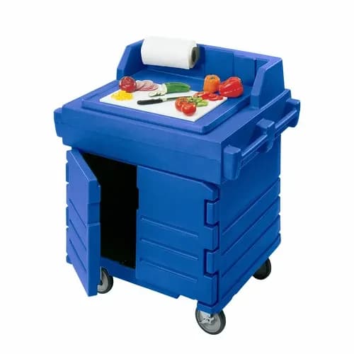 Cambro KWS40186 Camkiosk Navy Blue Serving Counter 40-1/2"W X 33"D X 45-1/2"H