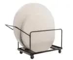 National Public Seating DY-60R Folding Table Dolly - Vertical Storage -48"R, 60"R Tables — view 6
