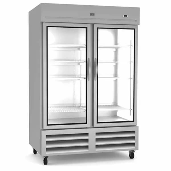 Kelvinator KCHRI54R2GDR 49 cu. ft. 2-Glass Door Bottom Mount Reach-In Refrigerator 53-7/8"W
