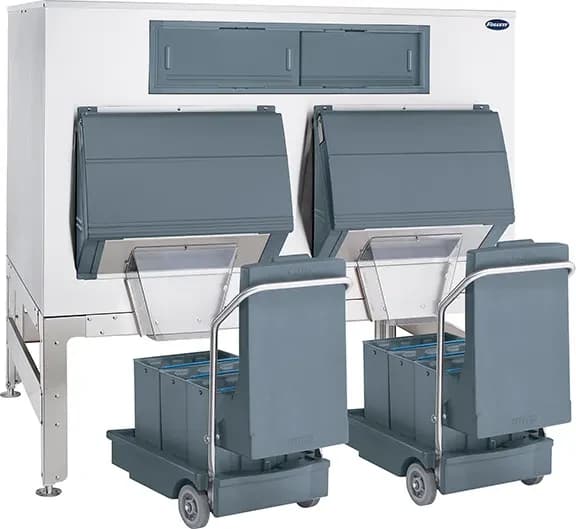 Follett DEV2650SG-72-75 Ice•DevIce™ Series Gravity Dispense Ice Bin 2650 Pound Capacity Polyethylene Interior Cube, Nugget Ice Compatibility