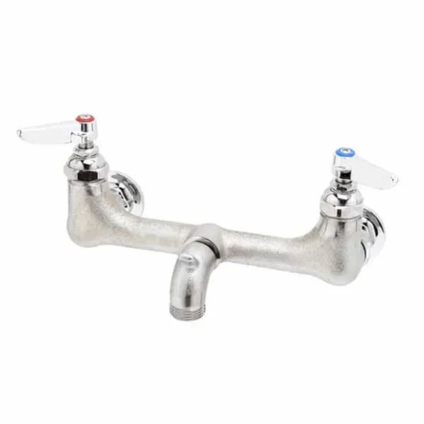 T&S Brass B-0673-POL T&S 8" Wall Mount Service Sink Faucet