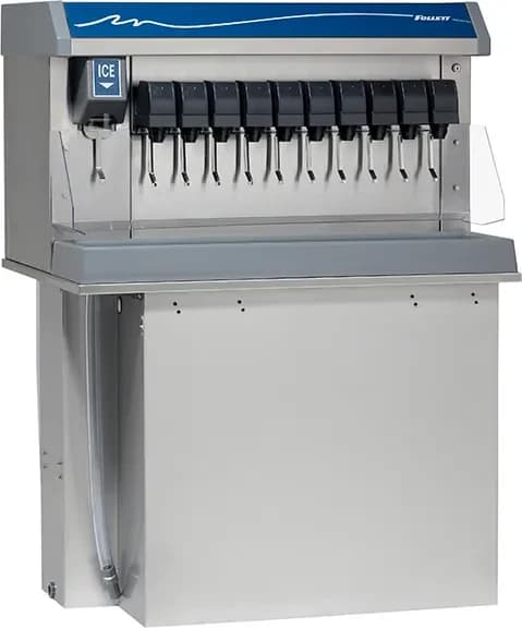 Follett VU300B8RL Vision™ Series Drop-In Ice and Beverage Dispenser 300 Pound Storage Lever Dispense Cube, Nugget Style Ice — 115V, 1PH
