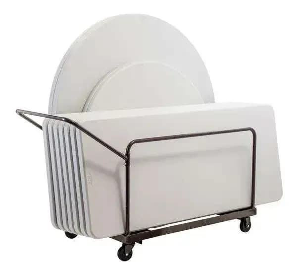National Public Seating DYMU Folding Table Dolly - Vertical Storage - Round & Rectangular Tables — view 2