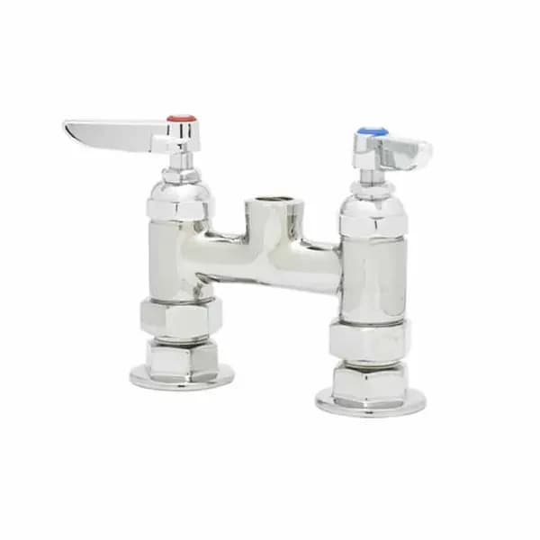 T&S Brass B-0325-LNCC T&S 4" Deck Mount Double Pantry Faucet Base Only
