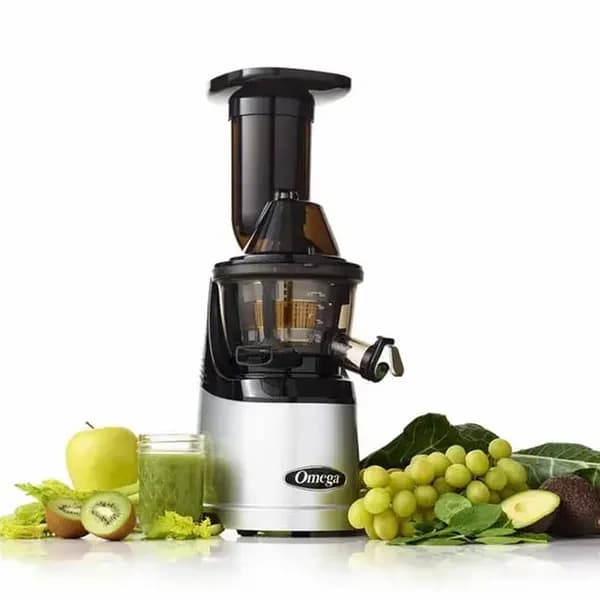 Omega MMV700S MegaMouth Silver Vertical Low Speed Juicer — view 2