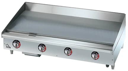 Star 548TGF Star-Max® Series Electric Countertop Griddle 48 Inch Wide Electrical Snap-Action Thermostat Control Rectangle Polished Steel 1 Inch Thick Plate Medium-Duty —... — view 2